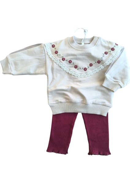 Laura Baby Kız Bebek Çocuk Çiçekli Alt Üst Takım