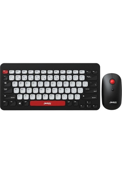 WS681 Android ve Smart Tv Için Klavye Mouse Set - Kablosuz Klavye Mouse Seti Slim Kasa