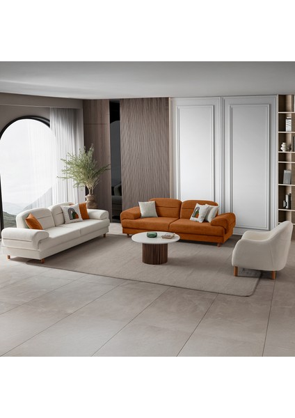 Lizbon Yataklı Sandıklı Koltuk Takımı 3+3+1+1 Turuncu modelleri