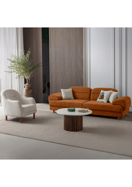 Lizbon Yataklı Sandıklı Koltuk Takımı 3+3+1+1 Turuncu fırsatları