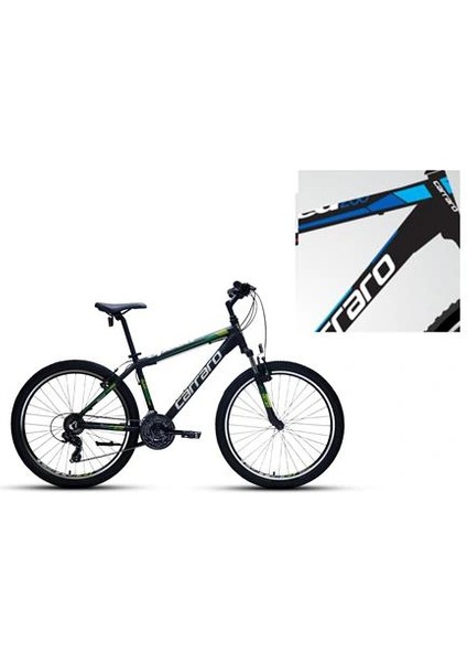 Speed 260 Erkek Dağ Bisikleti 360H V 26 Jant 21 Vites Mat Siyah Mavi Koyu Mavi