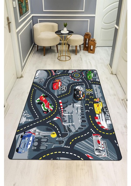 Parlak Kadife Kumaş Dijital Baskı Dot Kaymaz Tabanlı Çocuk ve Genç Odası Halısı H0928 fiyatları