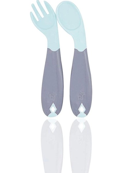 Bfs Açılı Mama Kaşık Çatal Takımı 703 Yeşil