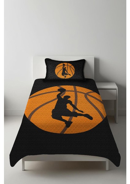 Parlak Kadife Kumaş Tek Kişilik Çocuk Yatak Örtüsü Seti (2 Parça) TKY0014