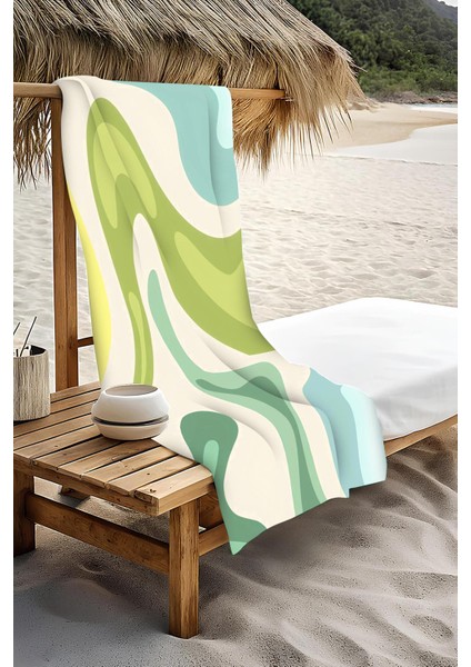 Dijital Baskı Plaj Deniz Havlusu Soyut Desenli Peştamal HVL0193 modelleri