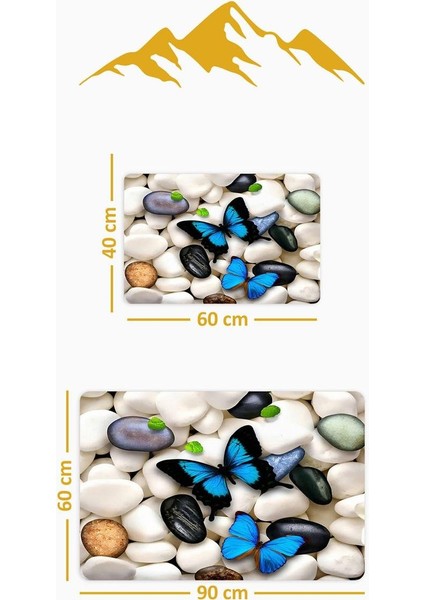 Yıkanabilir Kaymaz Tabanlı Modern Desenli 2'li Banyo Paspas Takımı BPS0032 fiyatları