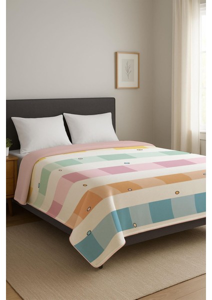 Soft Touch Çift Kişilik Modern Konfor Serisi Termal Battaniye YBT0032