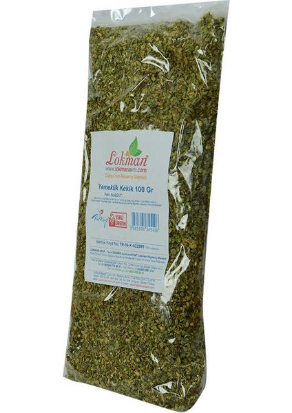 Kekik Doğal Yemeklik 100 gr Paket modelleri