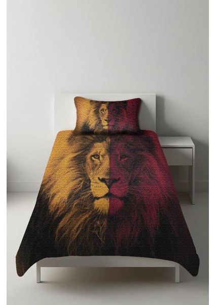 Parlak Kadife Kumaş Tek Kişilik Çocuk Yatak Örtüsü Seti (2 Parça) TKY0013