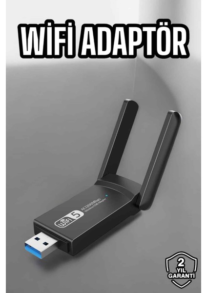 Wifi Alıcı Wifi Adaptörü USB Girişli 3.0 - TG0012-2RDV01