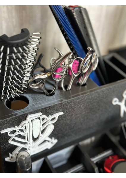 Kuaför Berber Standı Tarak Makas Makine Ustura Tutucu Malzeme Organizer.özel Tasarımlık Berber Stand fırsatları