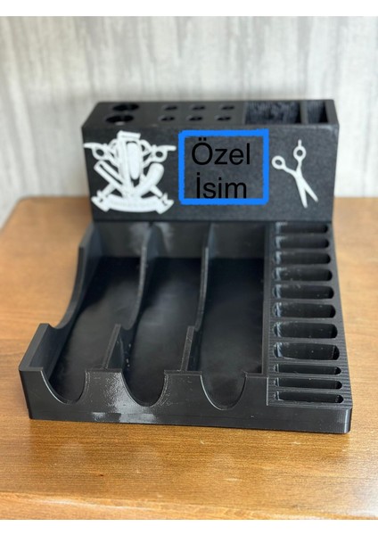 Kuaför Berber Standı Tarak Makas Makine Ustura Tutucu Malzeme Organizer.özel Tasarımlık Berber Stand indirimleri