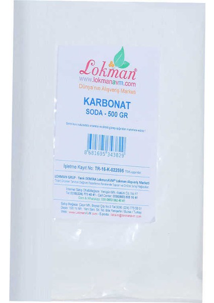 Karbonat Soda 500 gr Paket fiyatları