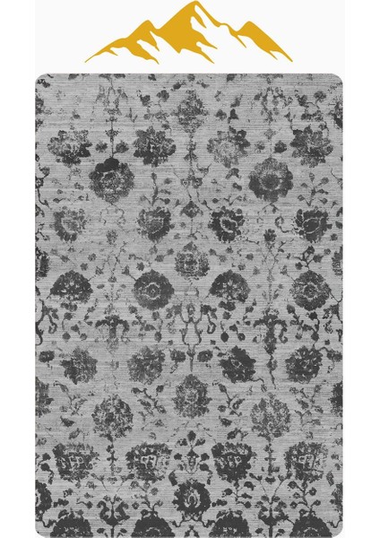 Parlak Kadife Kumaş Vıntage Dijital Baskı Dot Kaymaz Tabanlı Halı H0825 modelleri