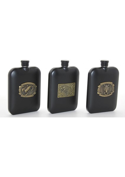 Paslanmaz Çelik Kabartmalı Tekli 6 Oz Matara LIV661