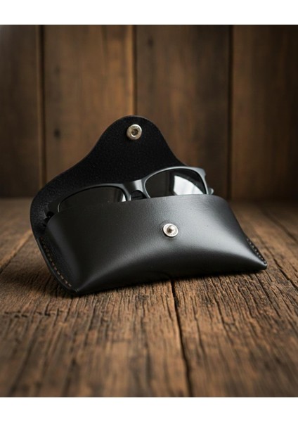 Gözlük Kılıfı Bitkisel Tabaklanmış El Yapımı ve El Boyaması Hakiki Deri