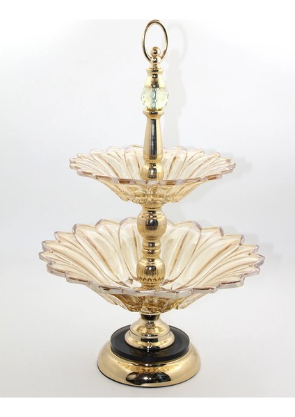 2 Katlı Cam Şekerlik LIV710