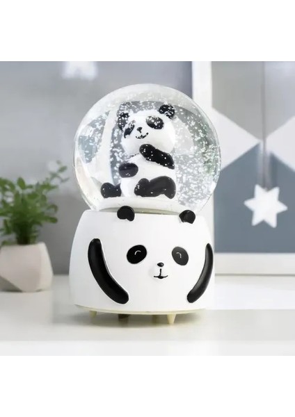 Orta Boy Siyah-Beyaz Panda Kar Küresi fiyatları