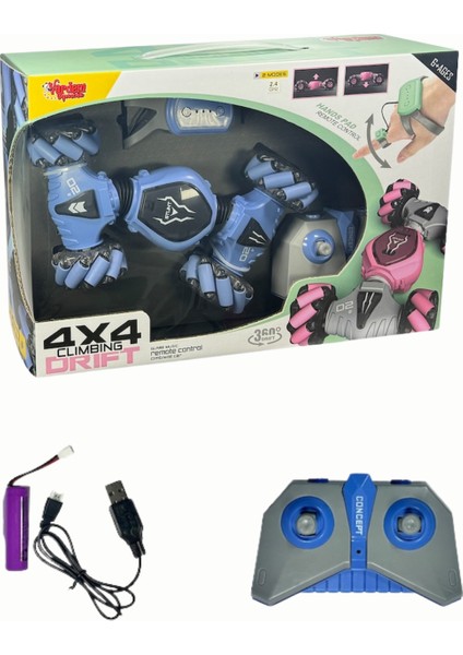 Bilekten Kontrol Uzaktan Kumandalı Full Fonksiyon Şarjlı 2.4g Renkli 4x4 Drift Araba fiyatları