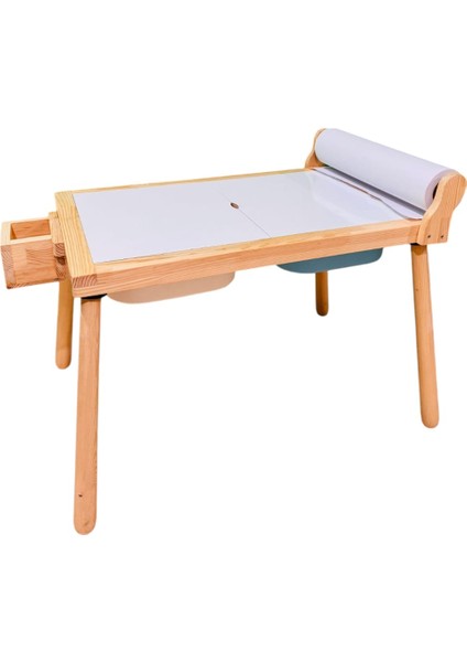 Joykids Doğal Ahşap Duyusal Çocuk Aktivite Masası Oyun Masası ve Çocuk Çalışma Masası fiyatları