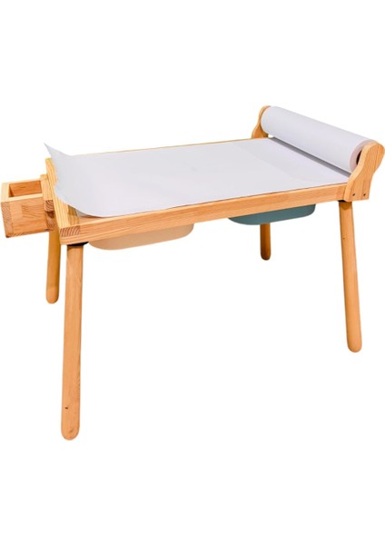 Joykids Doğal Ahşap Duyusal Çocuk Aktivite Masası Oyun Masası ve Çocuk Çalışma Masası modelleri