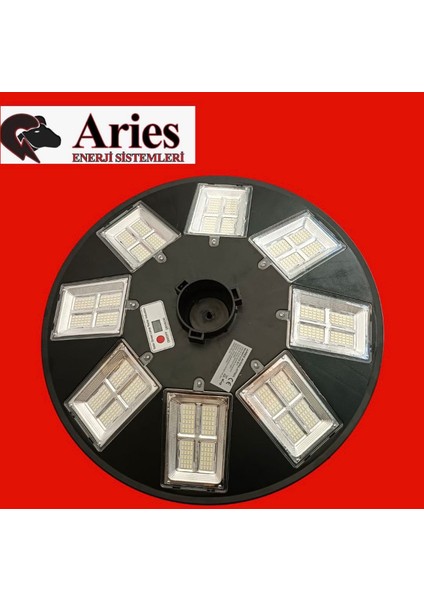 1000W 360 Derece Güneş Enerjili 3m Direkli Yüksek Aydınlatma Armatürü