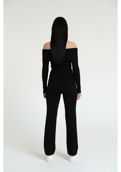 Kadın Madonna Yaka Siyah Alt Üst Takım modelleri