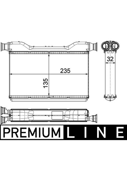 AH189000P Kalorıfer Radyatoru Bmw F10 F01 F07 Premıum Lıne 64119163330