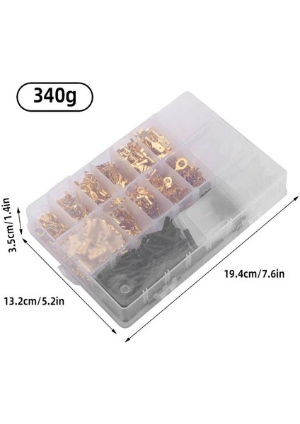 1050 Parça Izolesiz Kablo Terminal ve Daralan Makaron Seti Plastik Çantada indirimleri