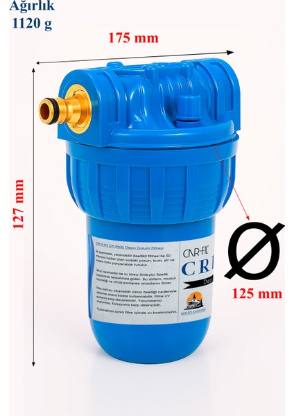 Karavan & Tekne Tipi Tortu Tutucu Su Deposu Dolum Filtresi (1 Adet Yedek Kartuşlu) indirimleri