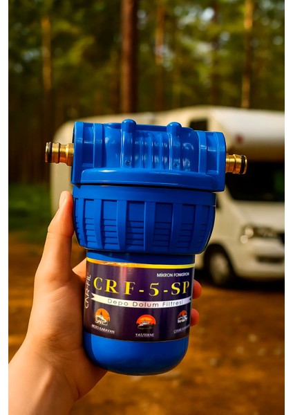 Karavan & Tekne Tipi Tortu Tutucu Su Deposu Dolum Filtresi (1 Adet Yedek Kartuşlu)