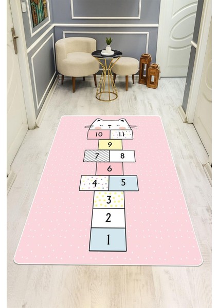 Parlak Kadife Kumaş Dijital Baskı Dot Kaymaz Tabanlı Çocuk ve Genç Odası Halısı H0752 fiyatları