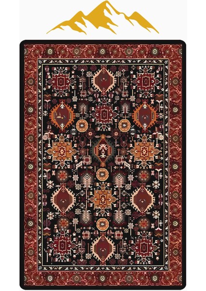 Vintage Desen Dijital Baskı Kaymaz Taban Halı H1049 modelleri
