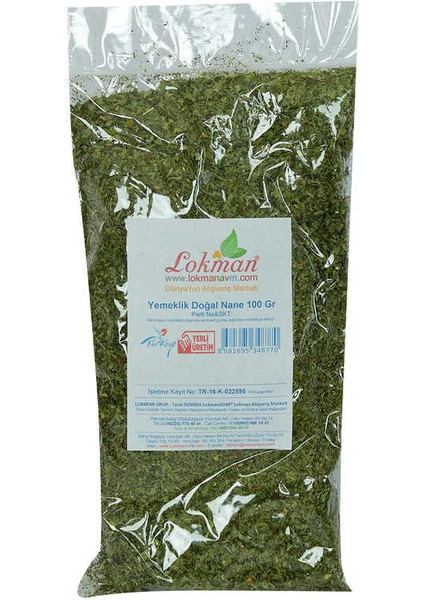 Nane Doğal Yemeklik 100 gr Paket fiyatları