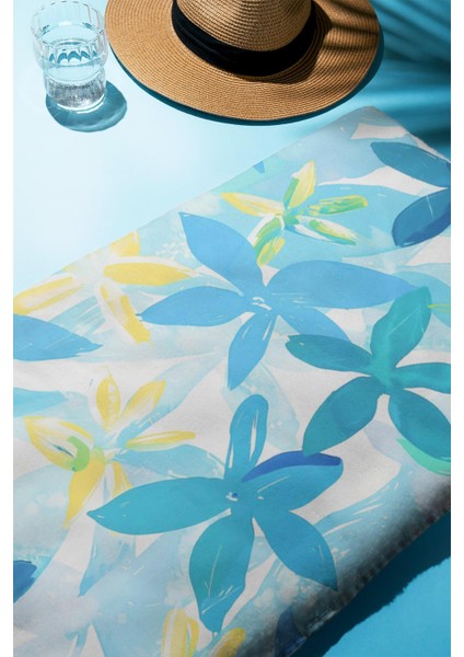 Dijital Baskı Plaj Deniz Havlusu Çiçek Desenli Peştamal HVL0181 fiyatları
