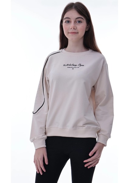 Kolu Biyeli Baskılı Kız Çocuk Sweat 2012 fırsatları