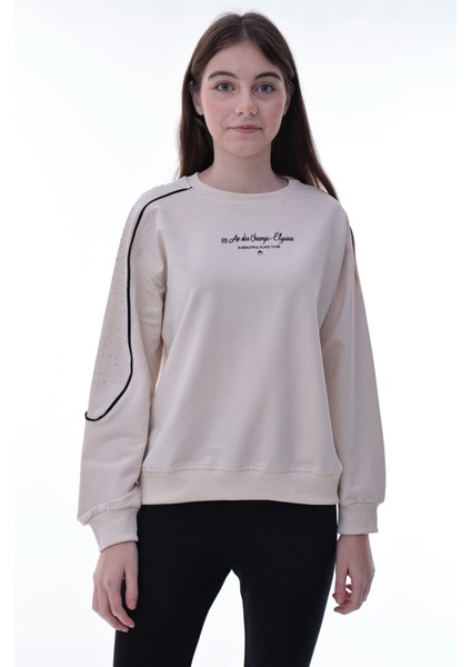 Kolu Biyeli Baskılı Kız Çocuk Sweat 2012 indirimleri