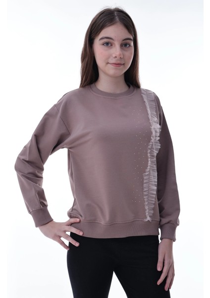 Taş Detaylı Kız Çocuk Sweat 2011