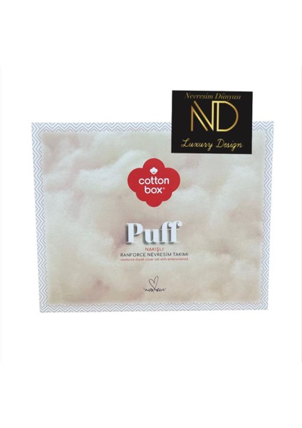 Puff Nakışlı Ranforce Çift Kişilik Nev Takımı Elio Bakır Siyah modelleri