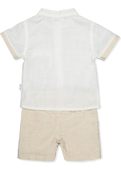 Dokuma Şort 2li Takım (Cool And Stylısh) Bej fiyatları