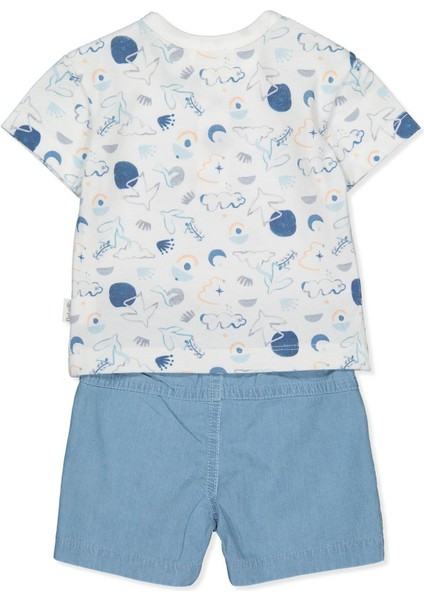 Tencel Şort 2li Takım (Outsıde The World) Mavi fiyatları