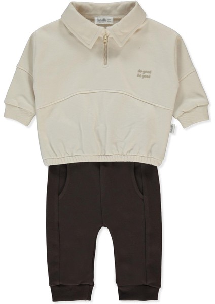 Üç Ip Sweat 2li Takım (Self Enjoy) Kahverengi