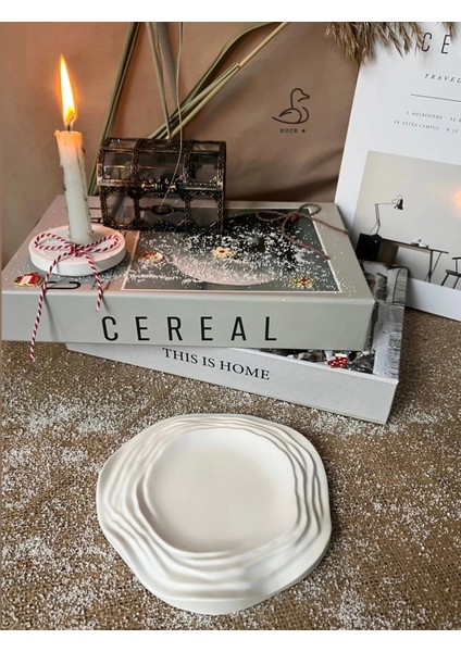 Su Dalgası Asimetrik Dekoratif Tabak 16-16CM fiyatları