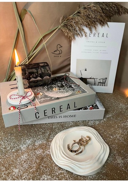 Su Dalgası Asimetrik Dekoratif Tabak 16-16CM modelleri