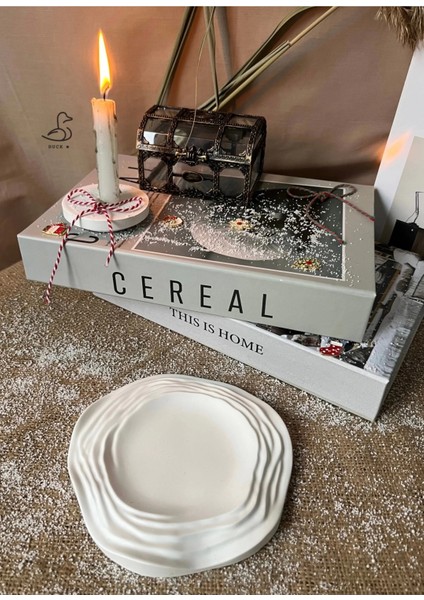 Su Dalgası Asimetrik Dekoratif Tabak 16-16CM fırsatları