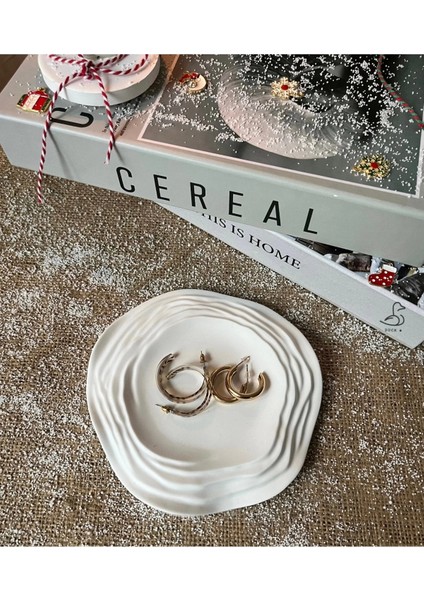 Su Dalgası Asimetrik Dekoratif Tabak 16-16CM indirimleri