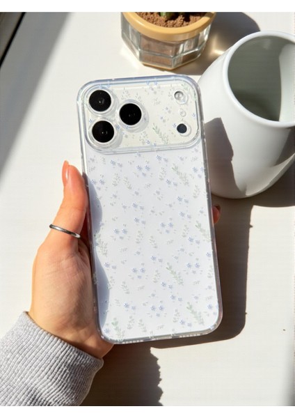 iPhone 17 Pro Uyumlu Şeffaf Çiçek Desenli Yumuşak Kamera Korumalı Silikon Kılıf fiyatları