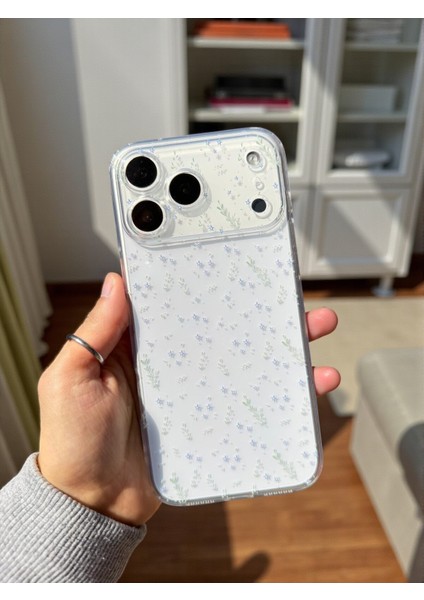 iPhone 17 Pro Uyumlu Şeffaf Çiçek Desenli Yumuşak Kamera Korumalı Silikon Kılıf modelleri