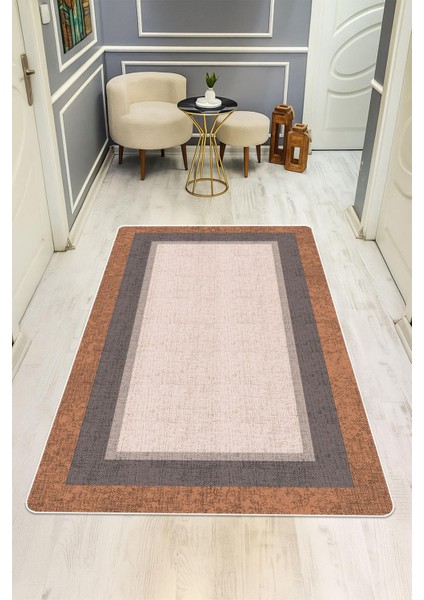 Modern Desenli Dijital Baskı Kaymaz Taban Halı H0270