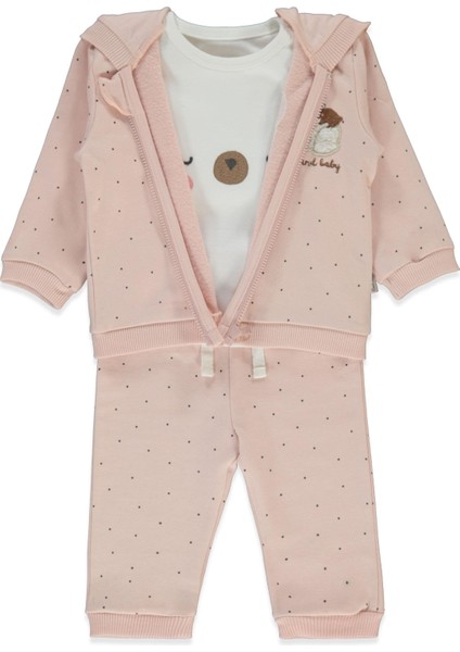 Iki Ip Hırka 3lü Takım (Mother And Baby) Gül Kurusu